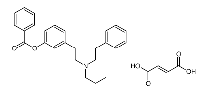 (E)-but-2-enedioic acid,[3-[2-[2-phenylethyl(propyl)amino]ethyl]phenyl] benzoate Structure