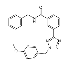 N-benzyl-3-[2-(4-methoxy-benzyl)-2H-tetrazol-5-yl]-benzamide Structure
