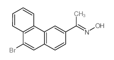 Ethanone,1-(9-bromo-3-phenanthrenyl)-, oxime structure