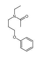 N-Ethyl-N-[3-(phenyloxy)propyl]acetamide structure