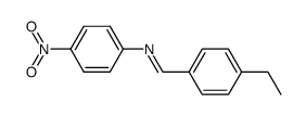 N-(4-ethylbenzylidene)-4-nitroaniline Structure