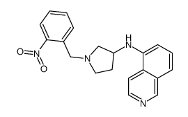 N-[1-[(2-nitrophenyl)methyl]pyrrolidin-3-yl]isoquinolin-5-amine Structure