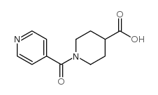 1-ISONICOTINOYLPIPERIDINE-4-CARBOXYLIC ACID结构式