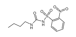 N-[(2-nitrophenyl)sulfonyl]-N'-butylurea Structure