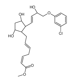 (2E,5E)-7-[(1R)-2β-[(E,R)-4-(3-Chlorophenoxy)-3-hydroxy-1-butenyl]-3α,5α-dihydroxycyclopentan-1α-yl]-2,5-heptadienoic acid methyl ester Structure