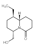 4H-Quinolizin-4-one,9-ethyloctahydro-6-(hydroxymethyl)-,(6S,9R,9aS)-(9CI) structure