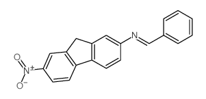 9H-Fluoren-2-amine,7-nitro-N-(phenylmethylene)-结构式