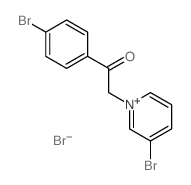 Pyridinium,3-bromo-1-[2-(4-bromophenyl)-2-oxoethyl]-, bromide (1:1)结构式