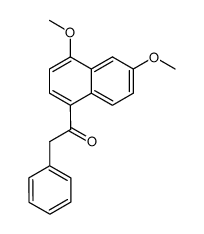 4,6-dimethoxy-1-naphthylbenzyl ketone结构式