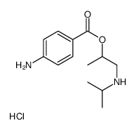 2-(4-aminobenzoyl)oxypropyl-propan-2-ylazanium,chloride Structure