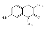 6-氨基-2,4-二甲基-4H-苯并[1,4]噁嗪-3-酮结构式