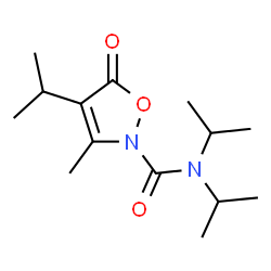 2(5H)-Isoxazolecarboxamide,3-methyl-N,N,4-tris(1-methylethyl)-5-oxo-结构式