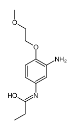 N-[3-amino-4-(2-methoxyethoxy)phenyl]propionamide structure