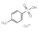 Benzenesulfonic acid,4-methyl-, copper(2+) salt (2:1) structure