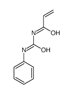 N-(phenylcarbamoyl)prop-2-enamide结构式
