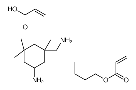 3-(aminomethyl)-3,5,5-trimethylcyclohexan-1-amine,butyl prop-2-enoate,prop-2-enoic acid结构式