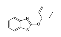 Benzothiazole, 2-[(1-ethyl-2-propenyl)oxy]- (9CI) structure