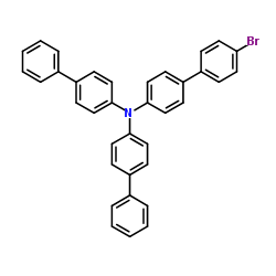 N,N-双(联苯-4-基)-4'-溴联苯-4-胺结构式