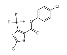2-chloro-4-trifluoromethyl-thiazole-5-carboxylic acid 4-chloro-phenyl ester结构式