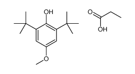 2,6-ditert-butyl-4-methoxyphenol,propanoic acid Structure