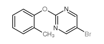 5-溴-2-(o-甲苯氧基)嘧啶结构式