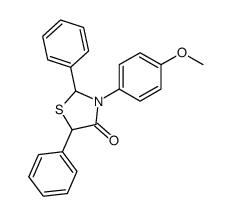 3-(4-methoxyphenyl)-2,5-diphenylthiazolidin-4-one Structure