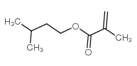 2-Propenoic acid,2-methyl-, 3-methylbutyl ester结构式