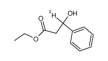 ethyl 3-deutero-3-hydroxy-3-phenylpropanoate Structure