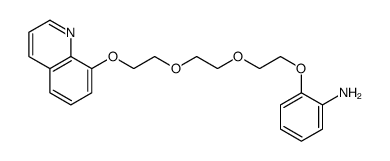 2-[2-[2-(2-quinolin-8-yloxyethoxy)ethoxy]ethoxy]aniline结构式