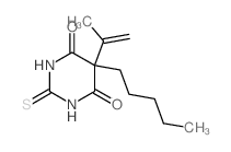 5-pentyl-5-prop-1-en-2-yl-2-sulfanylidene-1,3-diazinane-4,6-dione picture