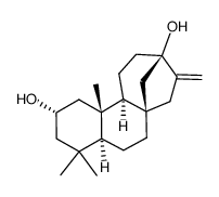 Kaur-16-ene-2β,13-diol结构式