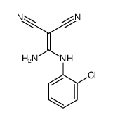 2-[amino-(2-chloroanilino)methylidene]propanedinitrile结构式