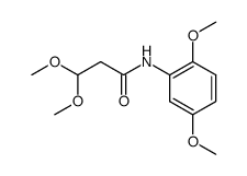 2,5-dimethoxy-β,β-dimethoxypropioanilide结构式