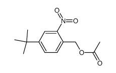 4-tert-butyl-2-nitrobenzyl acetate Structure