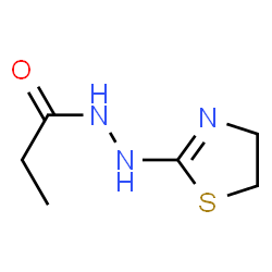 Propanoic acid,2-(4,5-dihydro-2-thiazolyl)hydrazide structure