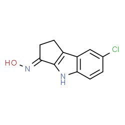 (E)-7-chloro-1,2-dihydrocyclopenta[b]indol-3(4H)-one oxime Structure