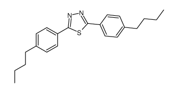 2,5-bis(4-butylphenyl)-1,3,4-thiadiazole结构式