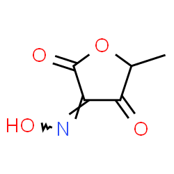 2,3,4(5H)-Furantrione,5-methyl-,3-oxime Structure