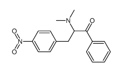 2-(dimethylamino)-3-(4-nitrophenyl)-1-phenylpropan-1-one结构式