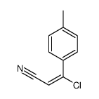 3-chloro-3-(4-methylphenyl)prop-2-enenitrile Structure