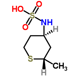 Sulfamic acid, (tetrahydro-2-methyl-2H-thiopyran-4-yl)-, trans- (9CI) Structure