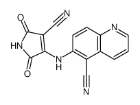 3-cyano-4-(5-cyano-6-quinolylamino)-1H-pyrrole-2,5-dione Structure