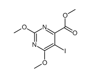 2,4-dimethoxy-5-iodo-6-carbomethoxypyrimidine结构式