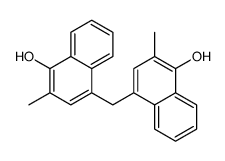 4-[(4-hydroxy-3-methylnaphthalen-1-yl)methyl]-2-methylnaphthalen-1-ol结构式