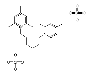 2,4,6-trimethyl-1-[6-(2,4,6-trimethylpyridin-1-ium-1-yl)hexyl]pyridin-1-ium,diperchlorate Structure