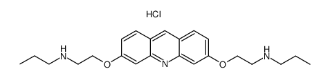 3,6-bis(2-n-propylaminoethoxy)acridine trihydrochloride Structure