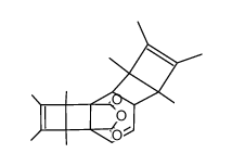 3,4,5,6,11,12,13,14-Octamethylpentacyclo[8.4.0.02,7.03,6.011,14]tetradeca-4,8,12-trien-1,10-dicarbonsaeureanhydrid结构式