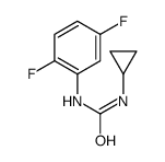 1-cyclopropyl-3-(2,5-difluorophenyl)urea结构式
