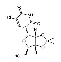 5-Chloro-2',3'-O-isopropylidene-D-uridine Structure