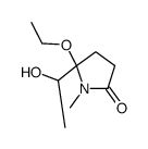5-ethoxy-5-(1-hydroxyethyl)-1-methylpyrrolidin-2-one Structure
